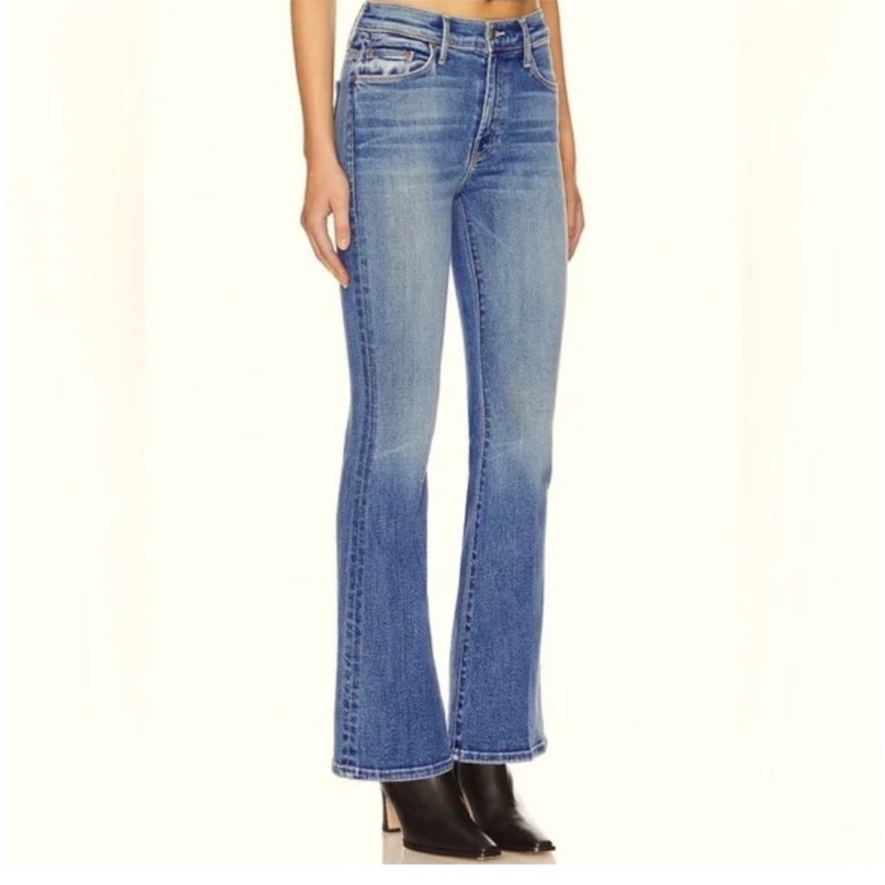 MOTHER Women's Light Blue Bootcut Jeans